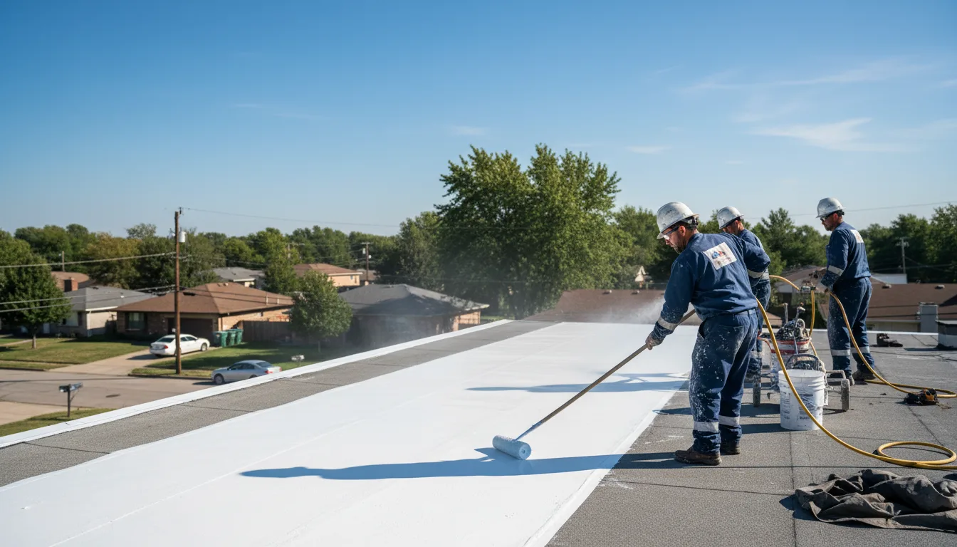 Commercial roof coating in Seymour, IL near me